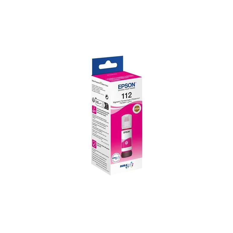 EPSON 112 EcoTank Pigment Magenta ink bottle