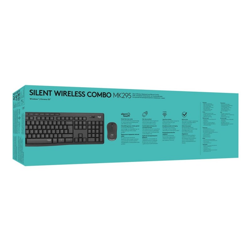 LOGITECH MK295 Silent Wireless Combo - GRAPHITE - DEU - CENTRAL