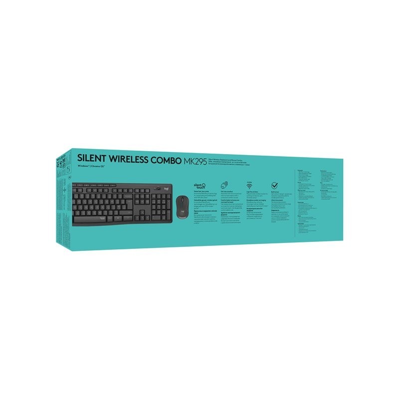 LOGITECH MK295 Silent Wireless Combo - GRAPHITE - DEU - CENTRAL
