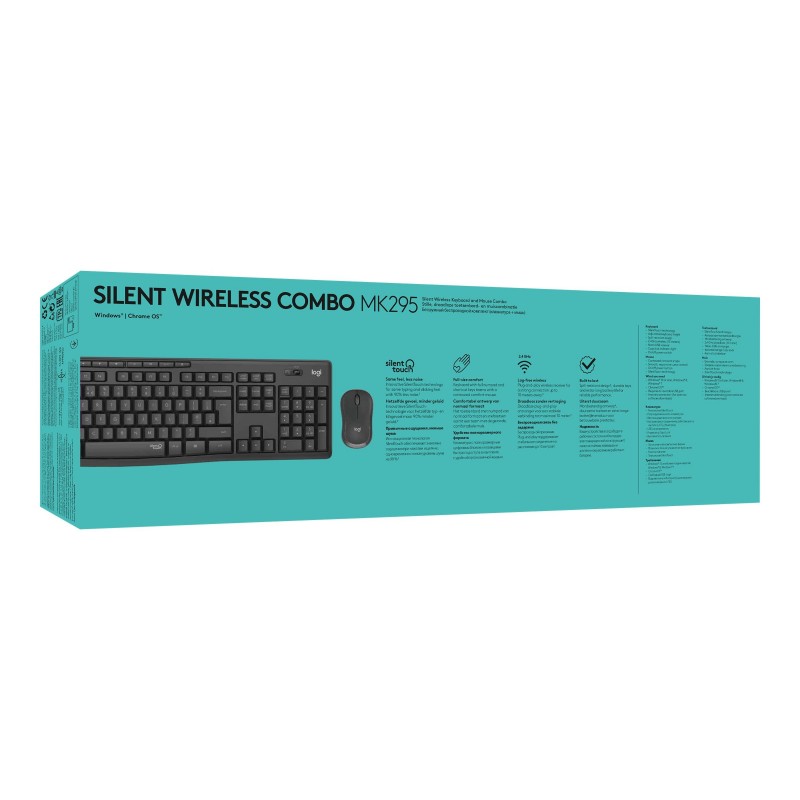 LOGITECH MK295 Silent Wireless Combo - GRAPHITE - DEU - CENTRAL