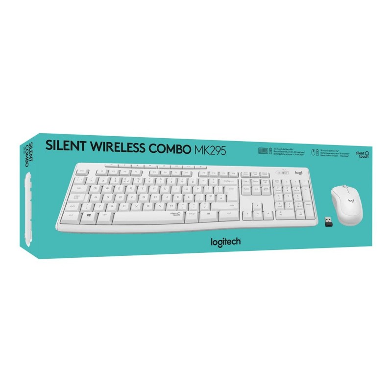 LOGITECH MK295 Silent Wireless Combo - OFF WHITE - FRA - CENTRAL