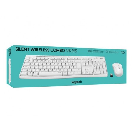 LOGITECH MK295 Silent Wireless Combo - OFF WHITE - FRA - CENTRAL