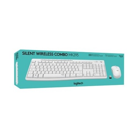 LOGITECH MK295 Silent Wireless Combo - OFF WHITE - FRA - CENTRAL