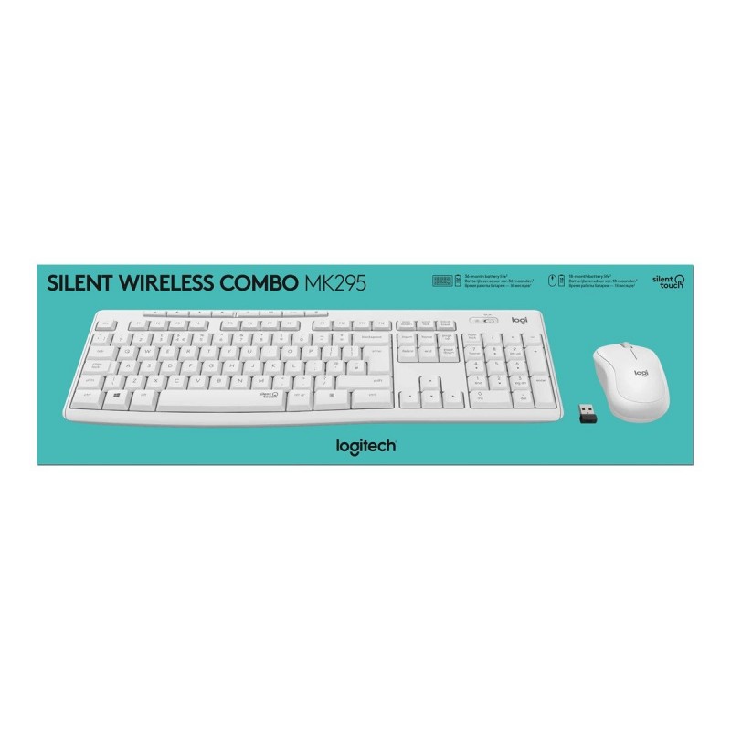 LOGITECH MK295 Silent Wireless Combo - OFF WHITE - FRA - CENTRAL