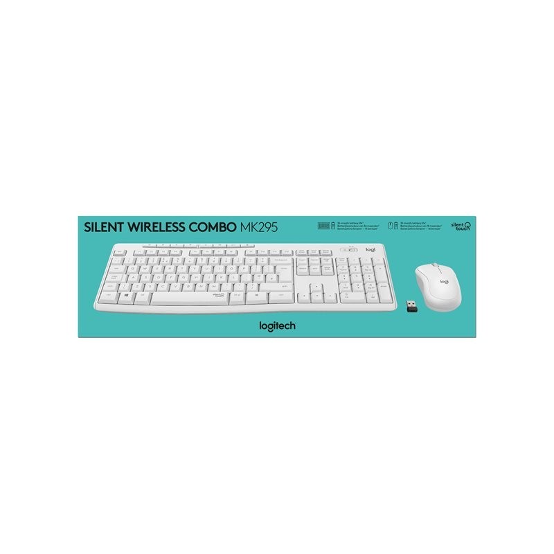 LOGITECH MK295 Silent Wireless Combo - OFF WHITE - FRA - CENTRAL