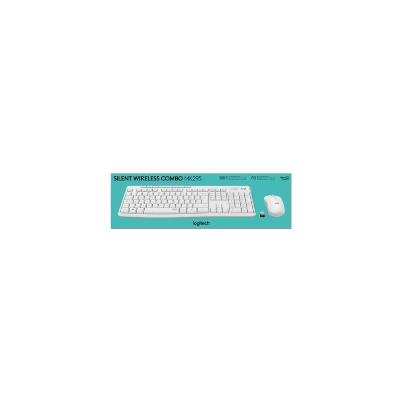LOGITECH MK295 Silent Wireless Combo - OFF WHITE - FRA - CENTRAL