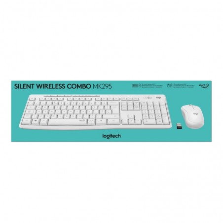 LOGITECH MK295 Silent Wireless Combo - OFF WHITE - FRA - CENTRAL