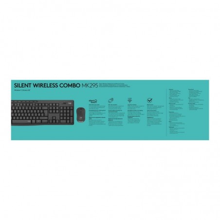 LOGITECH MK295 Silent Wireless Combo - GRAPHITE - CH - CENTRAL LOGITECH MK295 Silent Wireless Combo - GRAPHITE - CH - CENTRAL