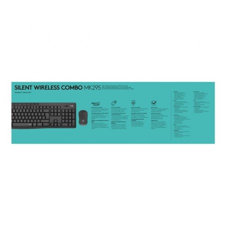 LOGITECH MK295 Silent Wireless Combo - GRAPHITE - CH - CENTRAL LOGITECH MK295 Silent Wireless Combo - GRAPHITE - CH - CENTRAL