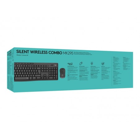 LOGITECH MK295 Silent Wireless Combo - GRAPHITE - CH - CENTRAL LOGITECH MK295 Silent Wireless Combo - GRAPHITE - CH - CENTRAL