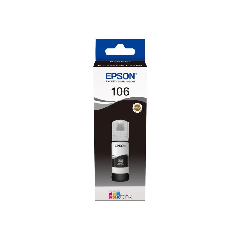 EPSON C13T00R140 Tusz Epson Photo Black 106 EcoTank L7160