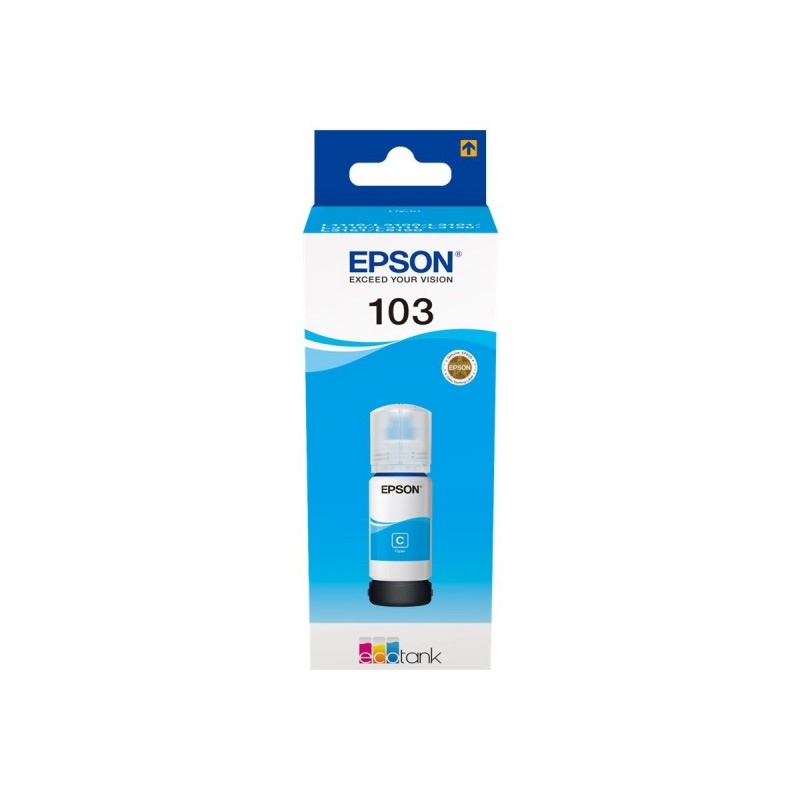 EPSON C13T00S24A Tusz Epson 103 Cyan 65 ml L3150/L31111/L3110 EPSON C13T00S24A Tusz Epson 103 Cyan 65 ml L3150/L31111/L3110