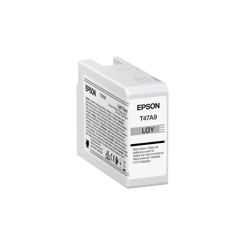 EPSON Singlepack Light Gray T47A9 UltraChrome Pro 10 ink 50ml EPSON Singlepack Light Gray T47A9 UltraChrome Pro 10 ink 50ml