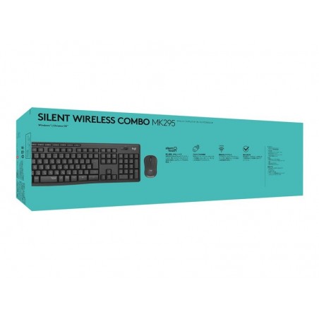 LOGITECH MK295 Silent Wireless Combo - GRAPHITE - UK - INTNL