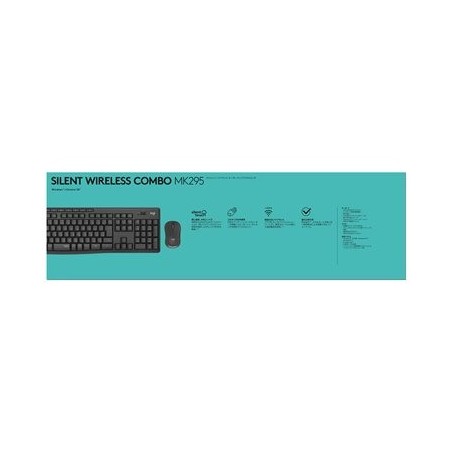 LOGITECH MK295 Silent Wireless Combo - GRAPHITE - UK - INTNL