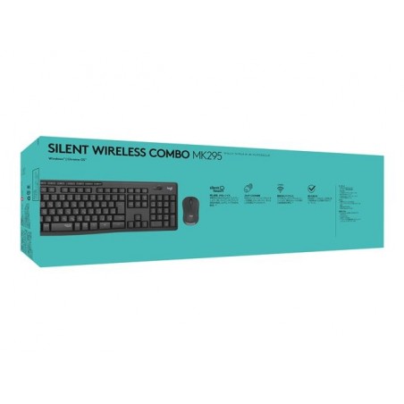 LOGITECH MK295 Silent Wireless Combo - GRAPHITE - UK - INTNL
