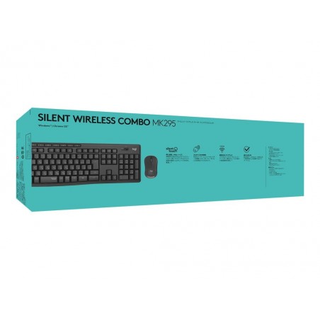 LOGITECH MK295 Silent Wireless Combo - GRAPHITE - UK - INTNL