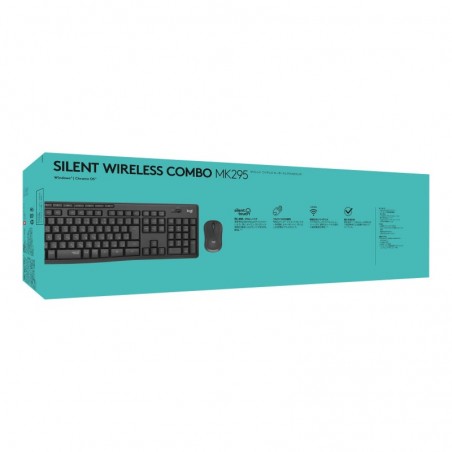 LOGITECH MK295 Silent Wireless Combo - GRAPHITE - UK - INTNL