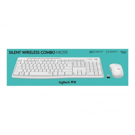 LOGITECH MK295 Silent Wireless Combo - OFF WHITE - UK - INTNL LOGITECH MK295 Silent Wireless Combo - OFF WHITE - UK - INTNL