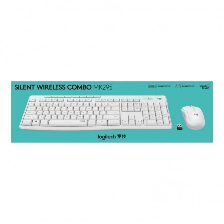 LOGITECH MK295 Silent Wireless Combo - OFF WHITE - UK - INTNL LOGITECH MK295 Silent Wireless Combo - OFF WHITE - UK - INTNL