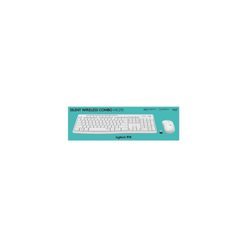 LOGITECH MK295 Silent Wireless Combo - OFF WHITE - UK - INTNL LOGITECH MK295 Silent Wireless Combo - OFF WHITE - UK - INTNL