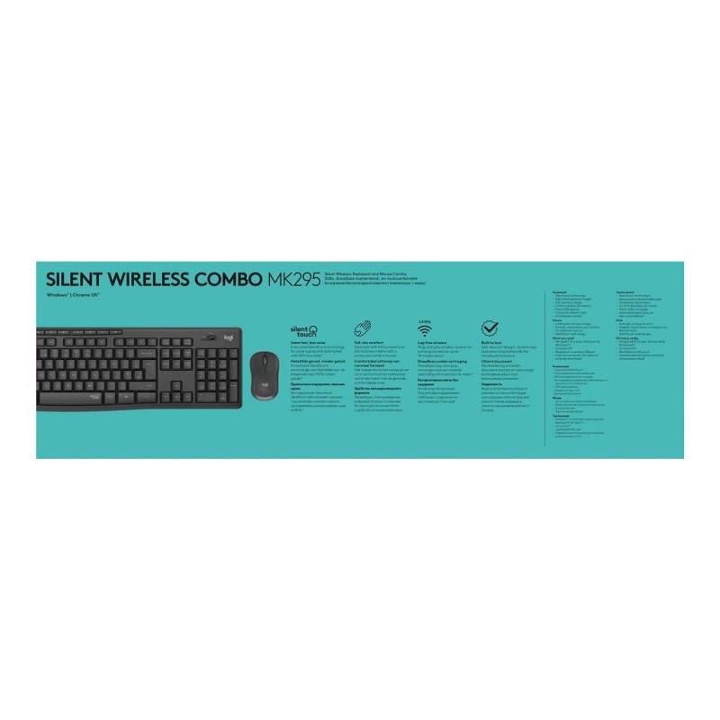 LOGITECH MK295 Silent Wireless Combo - GRAPHITE - HEB - INTNL