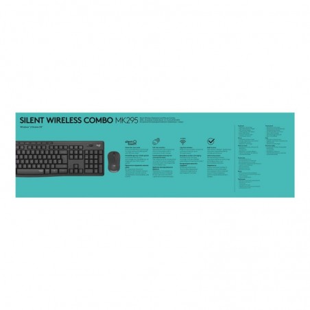 LOGITECH MK295 Silent Wireless Combo - GRAPHITE - HEB - INTNL