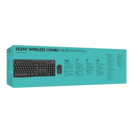 LOGITECH MK295 Silent Wireless Combo - GRAPHITE - HEB - INTNL