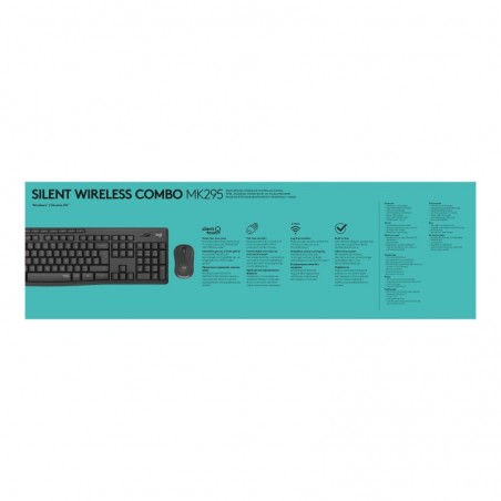 LOGITECH MK295 Silent Wireless Combo - GRAPHITE - HEB - INTNL