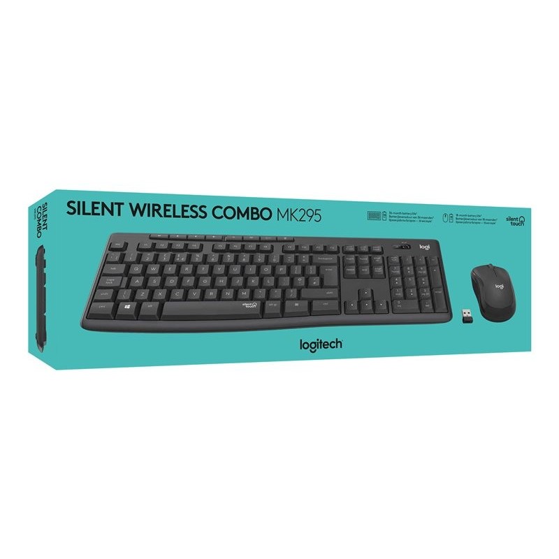 LOGITECH MK295 Silent Wireless Combo - GRAPHITE - HEB - INTNL