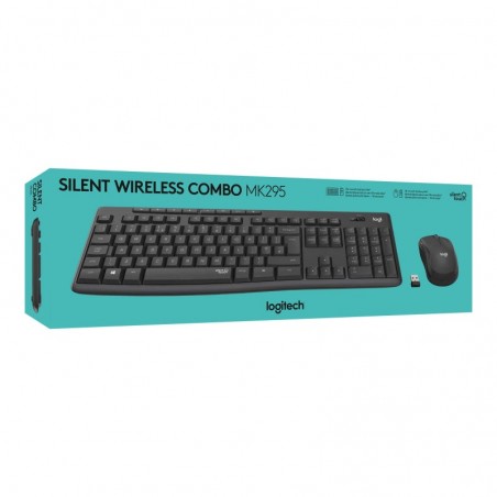 LOGITECH MK295 Silent Wireless Combo - GRAPHITE - HEB - INTNL