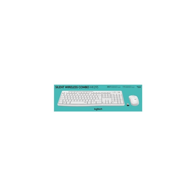 LOGITECH MK295 Silent Wireless Combo - OFF WHITE - HEB - INTNL