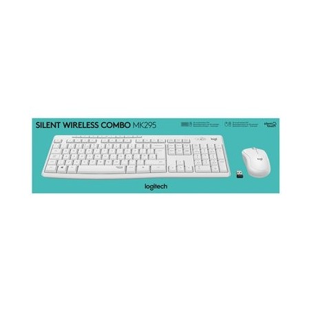 LOGITECH MK295 Silent Wireless Combo - OFF WHITE - HEB - INTNL