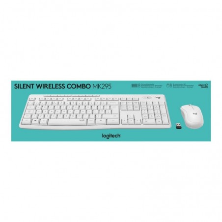 LOGITECH MK295 Silent Wireless Combo - OFF WHITE - HEB - INTNL