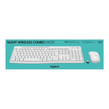 LOGITECH MK295 Silent Wireless Combo - OFF WHITE - HEB - INTNL
