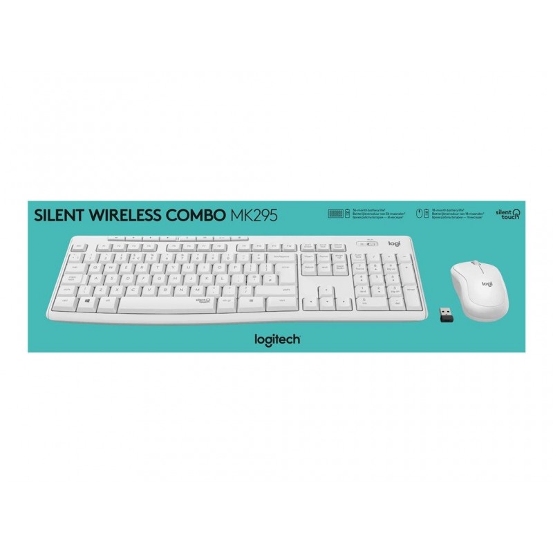 LOGITECH MK295 Silent Wireless Combo - OFF WHITE - HUN - INTNL LOGITECH MK295 Silent Wireless Combo - OFF WHITE - HUN - INTNL
