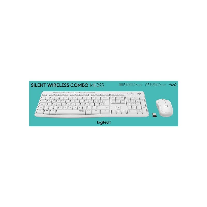 LOGITECH MK295 Silent Wireless Combo - OFF WHITE - HUN - INTNL LOGITECH MK295 Silent Wireless Combo - OFF WHITE - HUN - INTNL