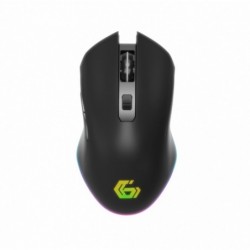 Mysz Firebolt 6-przyciskowa bezprzewodowa gamingowa z podświetleniem RGB, czarna