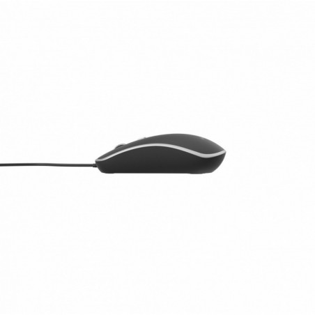 Mysz optyczna USB 1.35m czarno-srebrna 