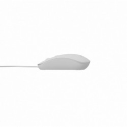 Mysz optyczna USB 1.35m biało-srebrna 