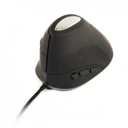 Mysz optyczna ergonomiczna przewodowa mysz optyczna z 6 przyciskami,  kolor szary