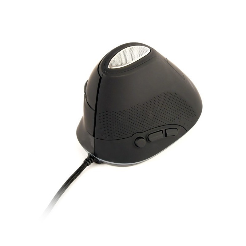 Mysz optyczna ergonomiczna przewodowa mysz optyczna z 6 przyciskami,  kolor szary