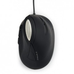 Mysz optyczna ergonomiczna przewodowa mysz optyczna z 6 przyciskami,  kolor szary