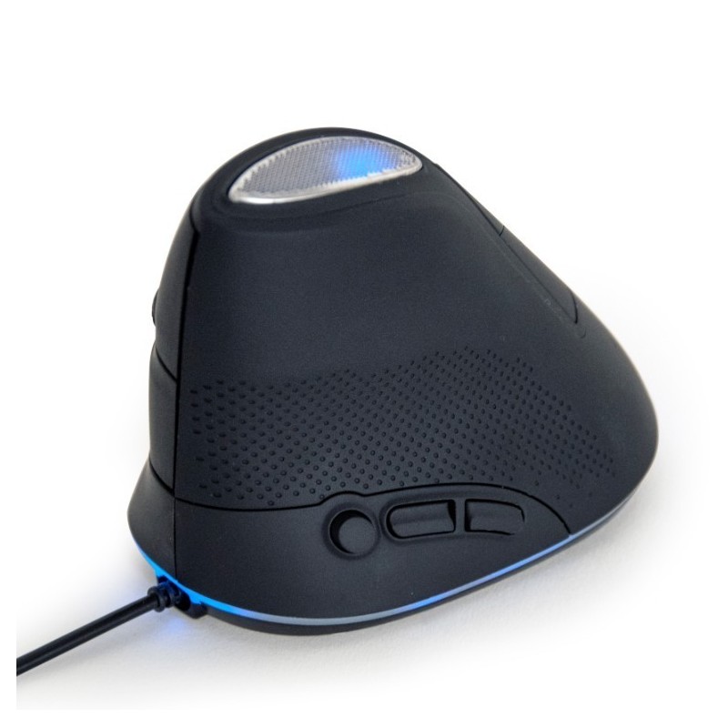 Mysz optyczna ergonomiczna przewodowa mysz optyczna z 6 przyciskami,  kolor szary