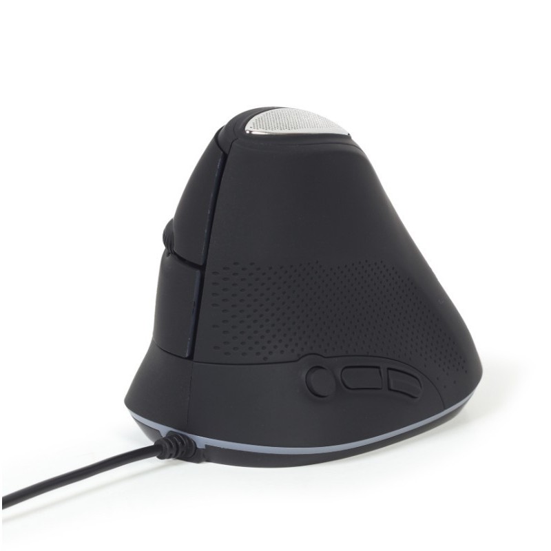 Mysz optyczna ergonomiczna przewodowa mysz optyczna z 6 przyciskami,  kolor szary