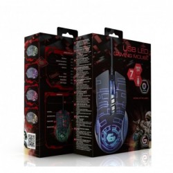 Mysz gamingowa z podświetleniem RGB, USB czarna