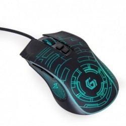 Mysz gamingowa z podświetleniem RGB, USB czarna