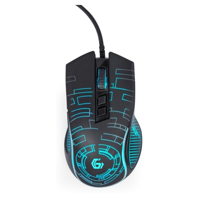 Mysz gamingowa z podświetleniem RGB, USB czarna