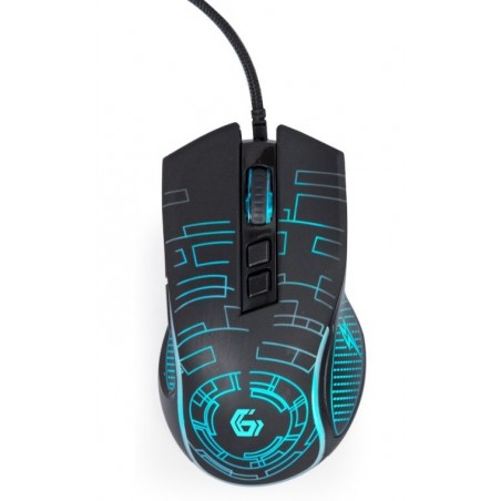 Mysz gamingowa z podświetleniem RGB, USB czarna