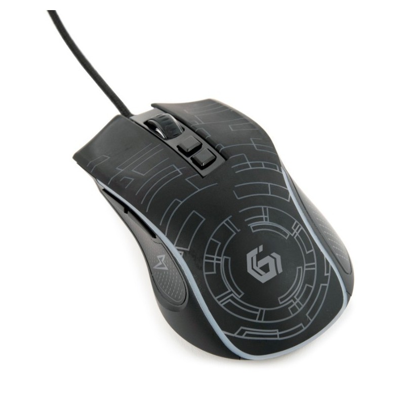 Mysz gamingowa z podświetleniem RGB, USB czarna